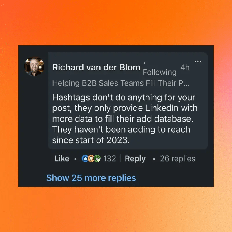 linkedin hashtags and algorithm